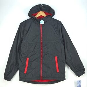 Whales Tail Hooded Winter Coat Boys Medium Gorpcore Outdoor Cozycore Kidcore NEW